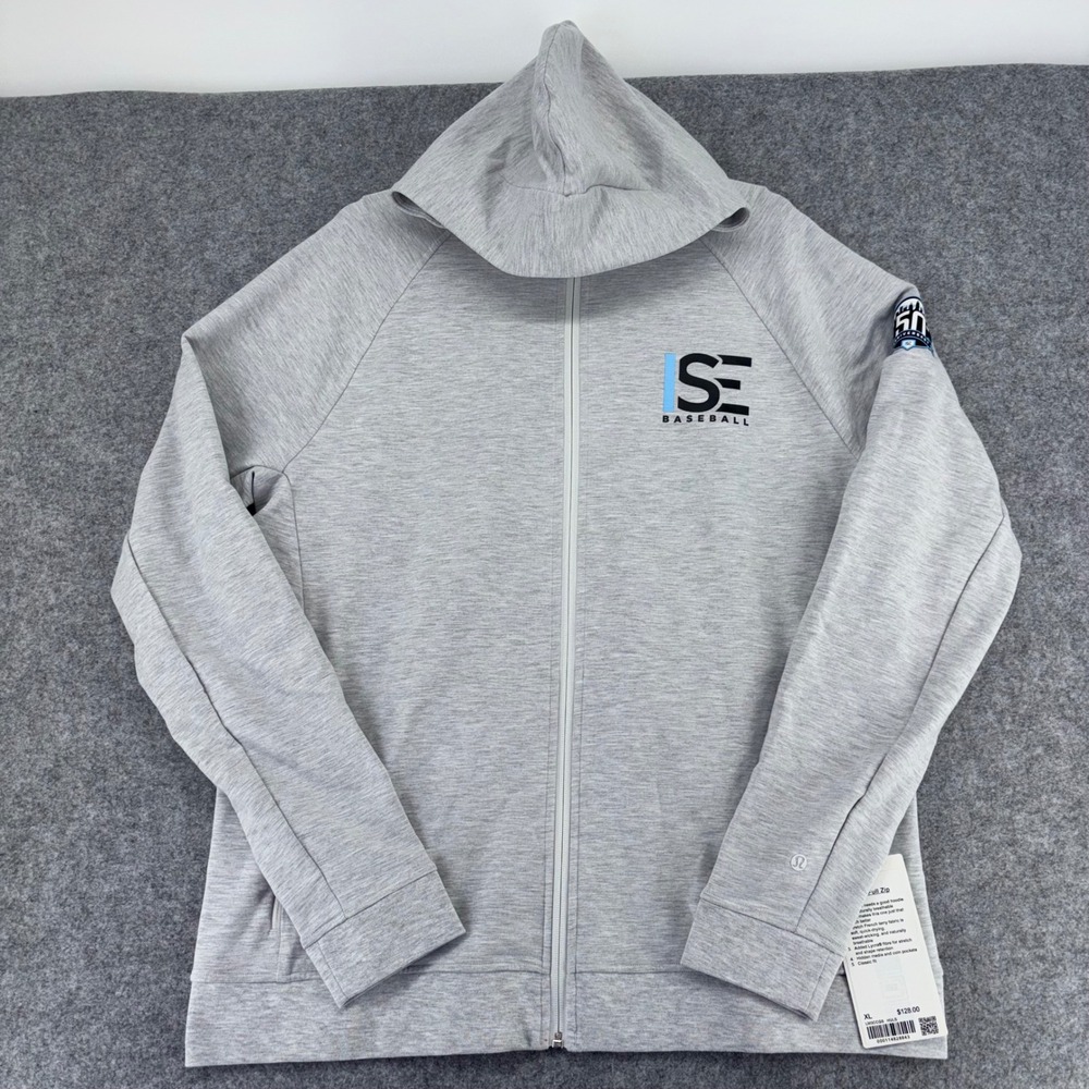 Lululemon City Sweat Full Zip Hoodie XL Grey ISE Baseball LM3CCGS NWT